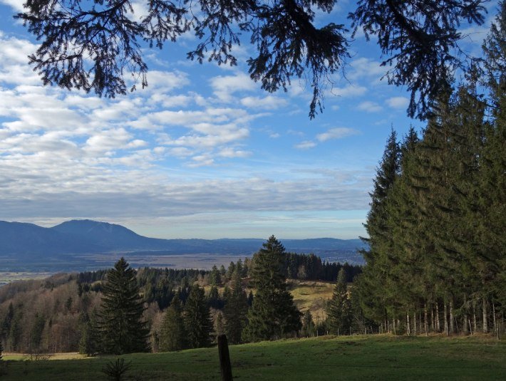 Aussicht Hohentann Richtung Murnauer Moos, © Tölzer Land Tourismus