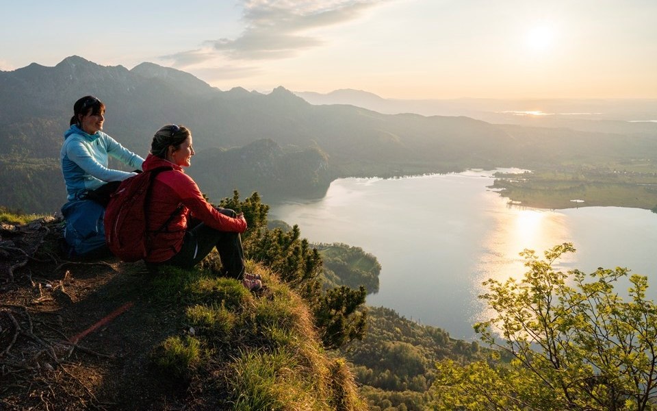 Ausblick von der Sonnenspitz auf dem Kochelsee, © Tourist Information Kochel a. See