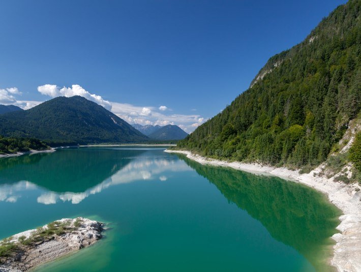 Isareinlauf Sylvensteinsee, © Tourismus Lenggries