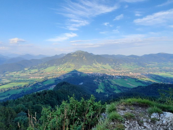 Blick vom kleinen Geirstein auf Lenggries, © Tourist Information Lenggries